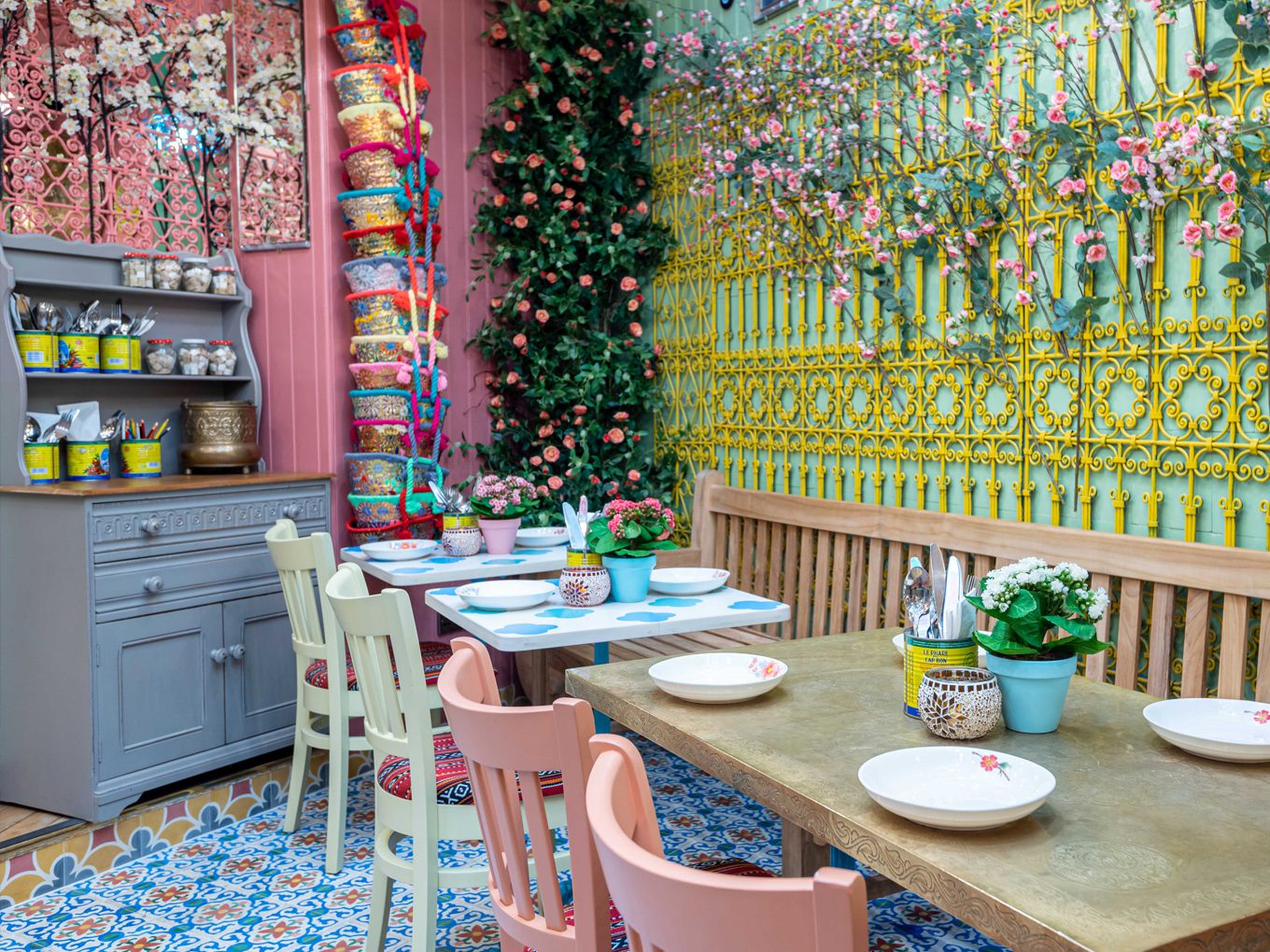 colourful lebanese restaurant 